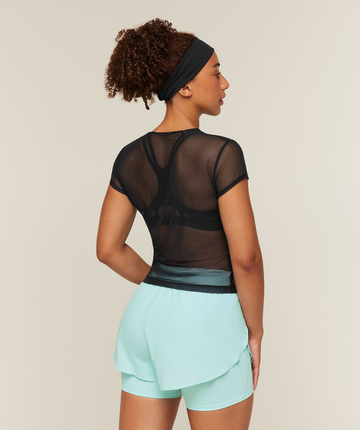 Hybrid Mesh T-Shirt - Black — imagem 2