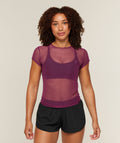 Hybrid Mesh T-Shirt - Strength Pink — imagem 1