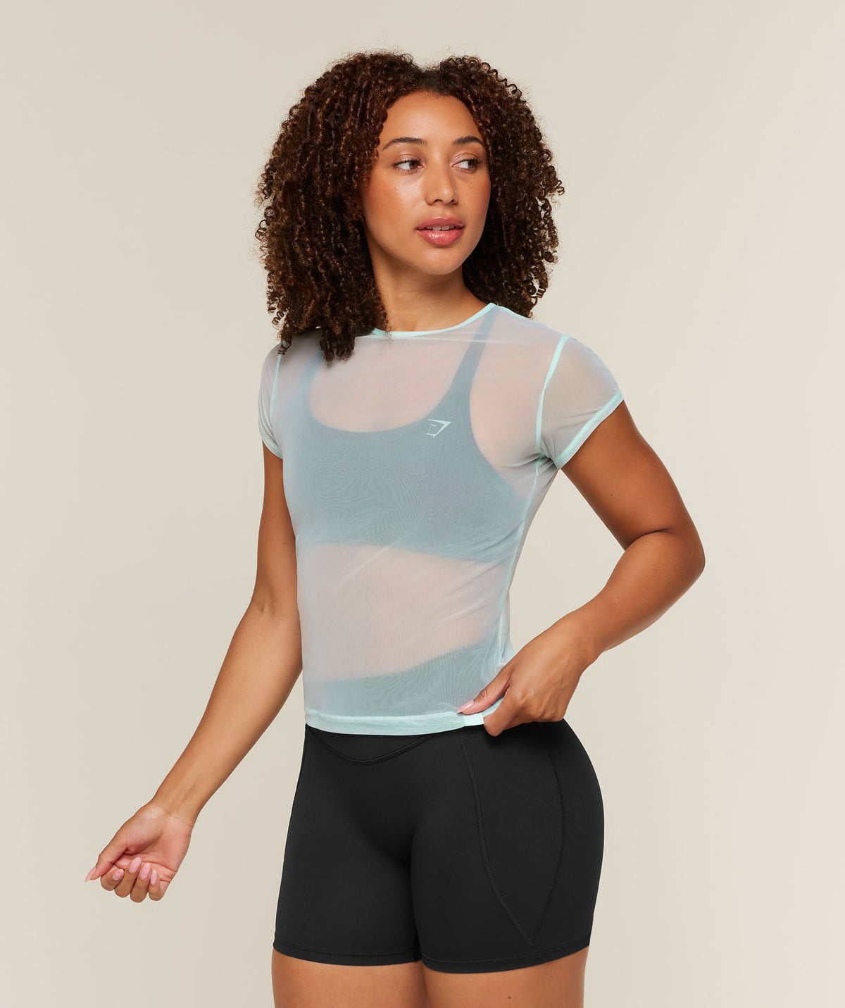Hybrid Mesh T-Shirt - Serene Blue — imagem 3