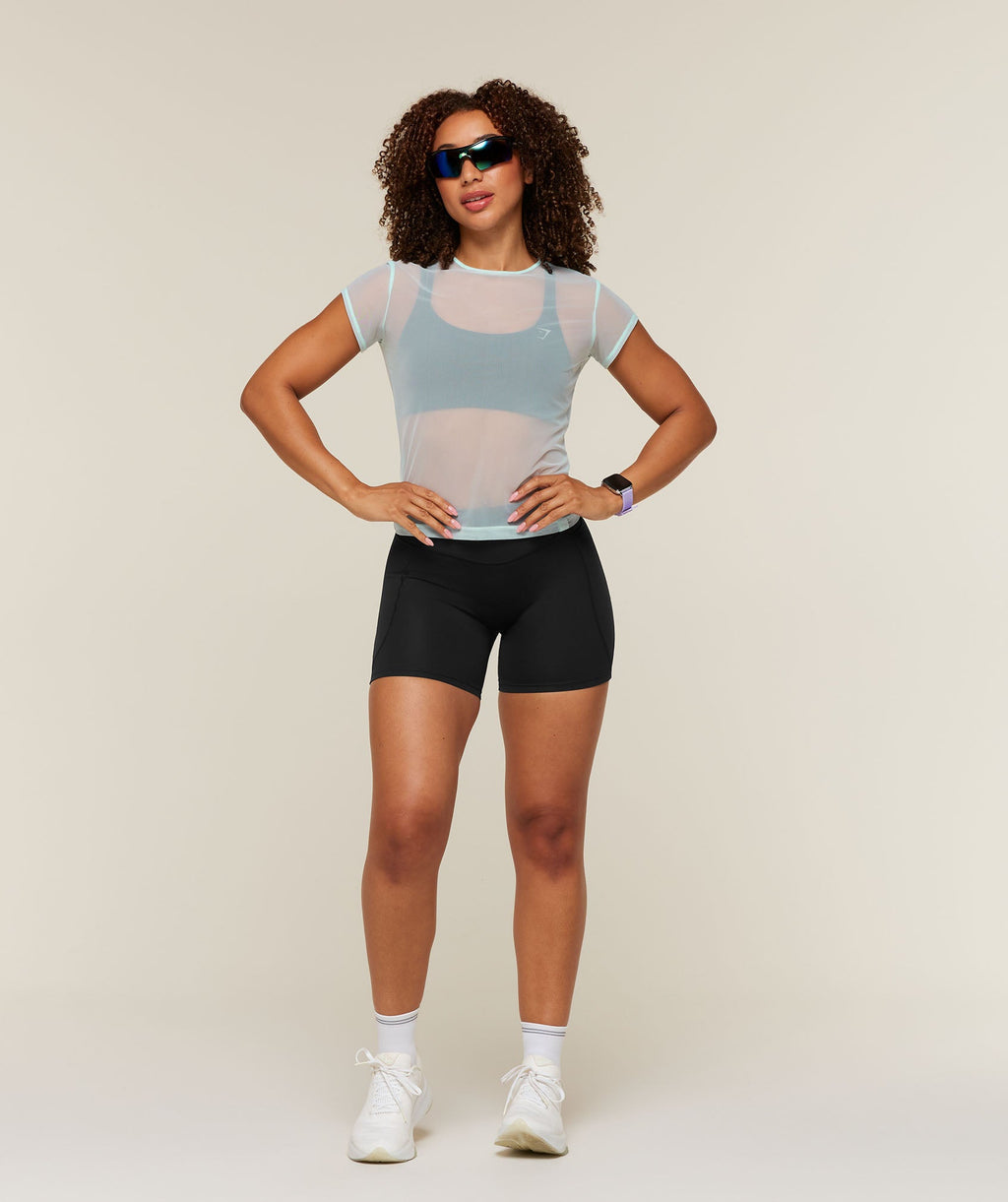 Hybrid Mesh T-Shirt - Serene Blue — imagem 4