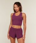 Mesh Sleeveless Tank with Shelf - Strength Pink — imagem 1