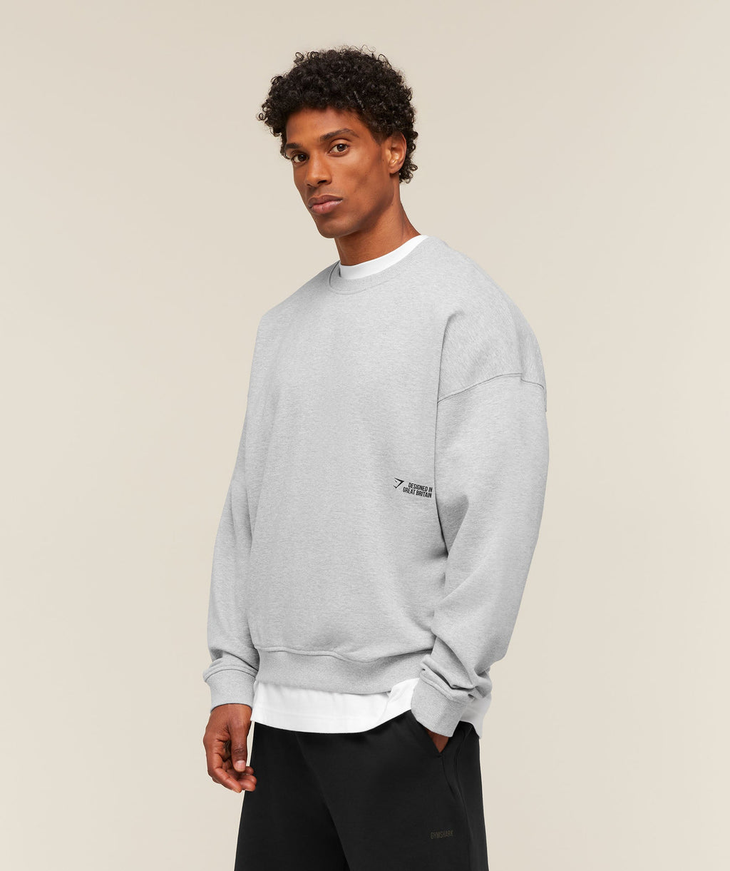 Hybrid Sweatshirt - Bros Soft Grey Marl — imagem 3