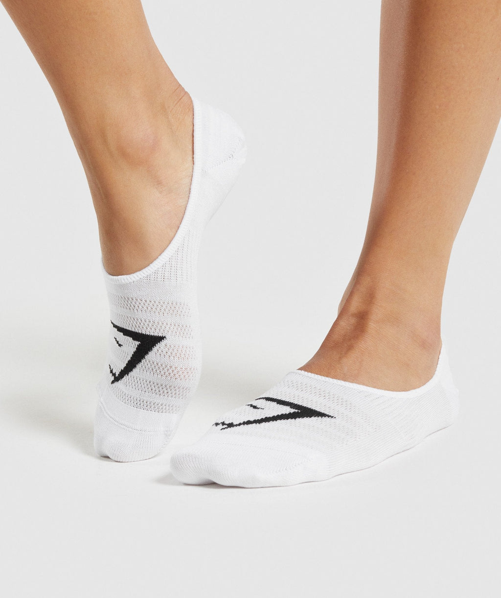 No Show Socks 3pk - White — imagem 2