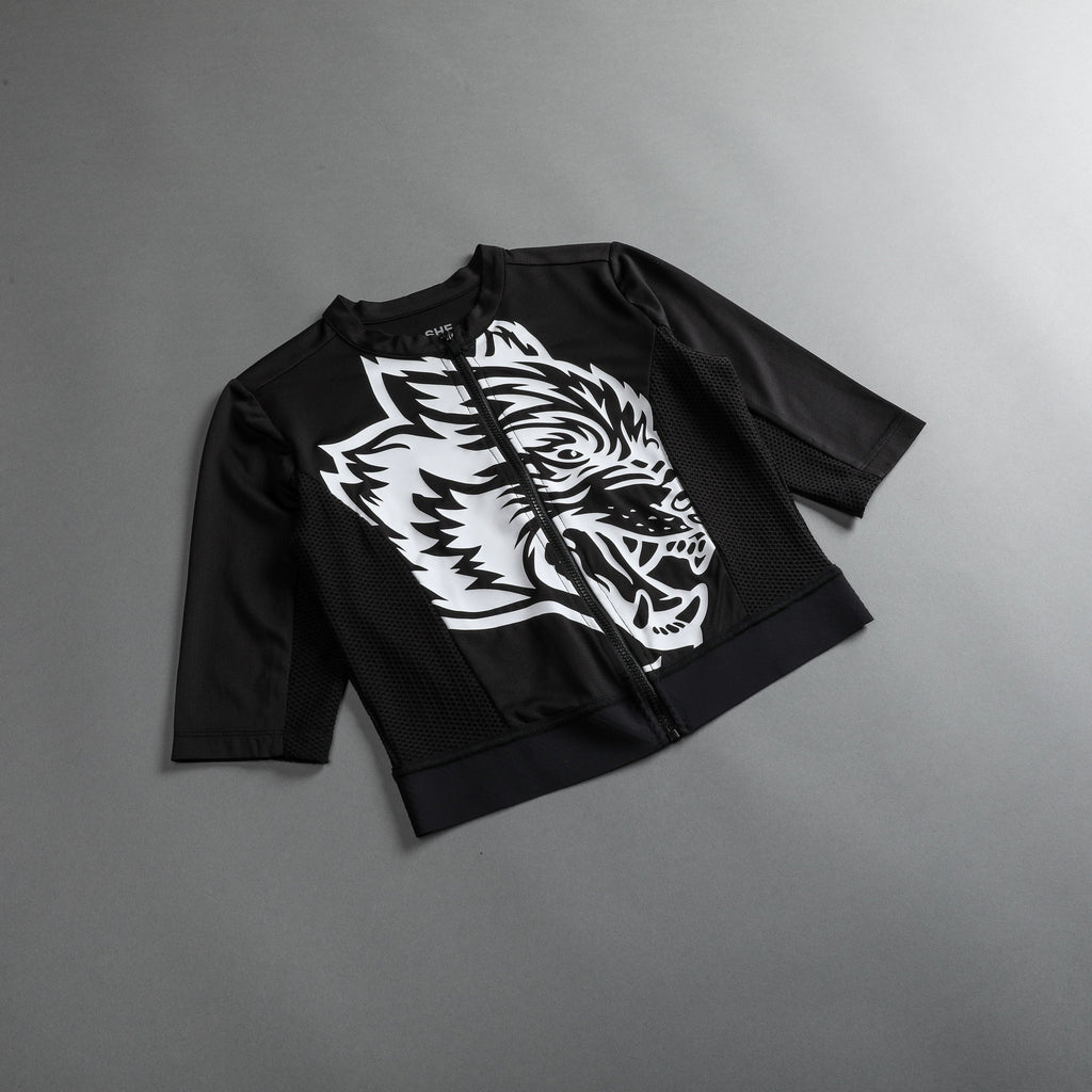 Big Wolf She Cycling Jersey in Black