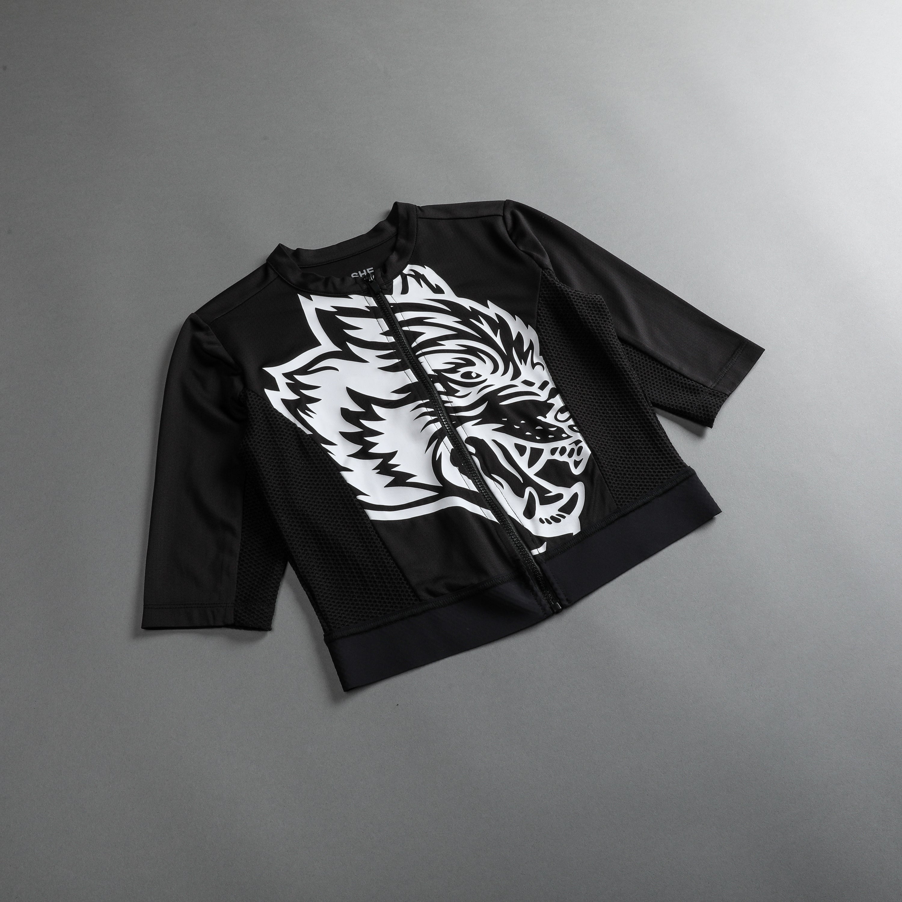 Big Wolf She Cycling Jersey in Black