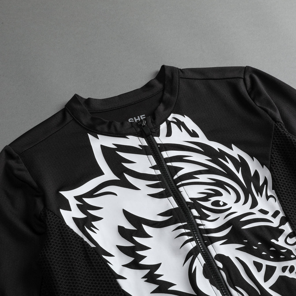 Big Wolf She Cycling Jersey in Black