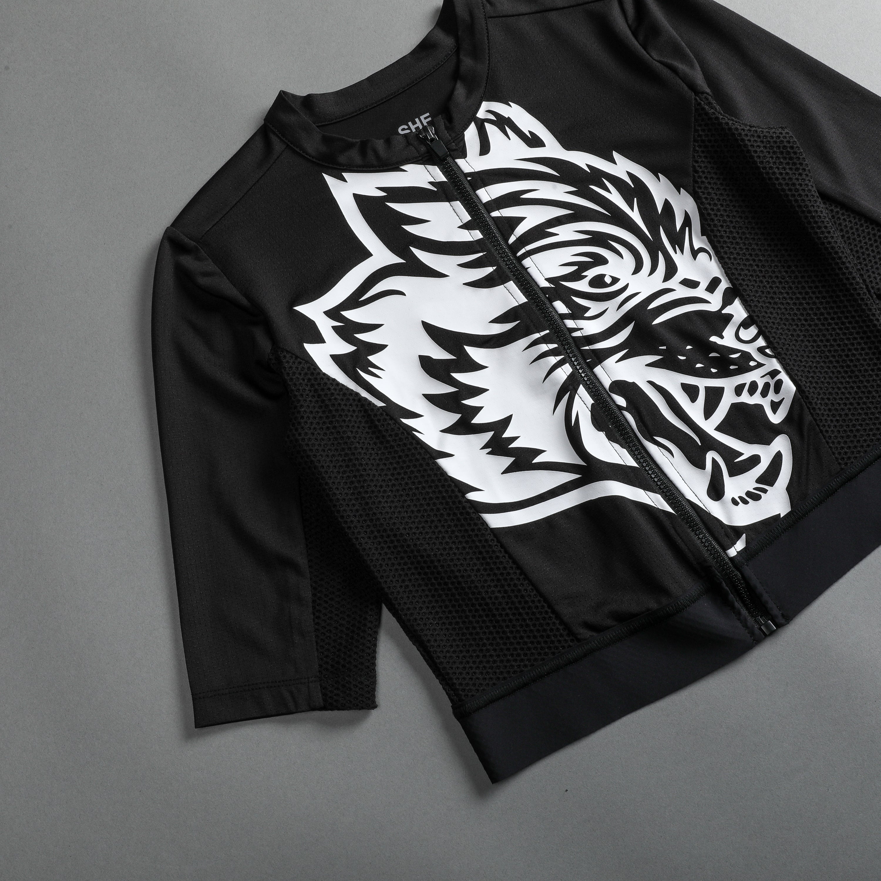 Big Wolf She Cycling Jersey in Black