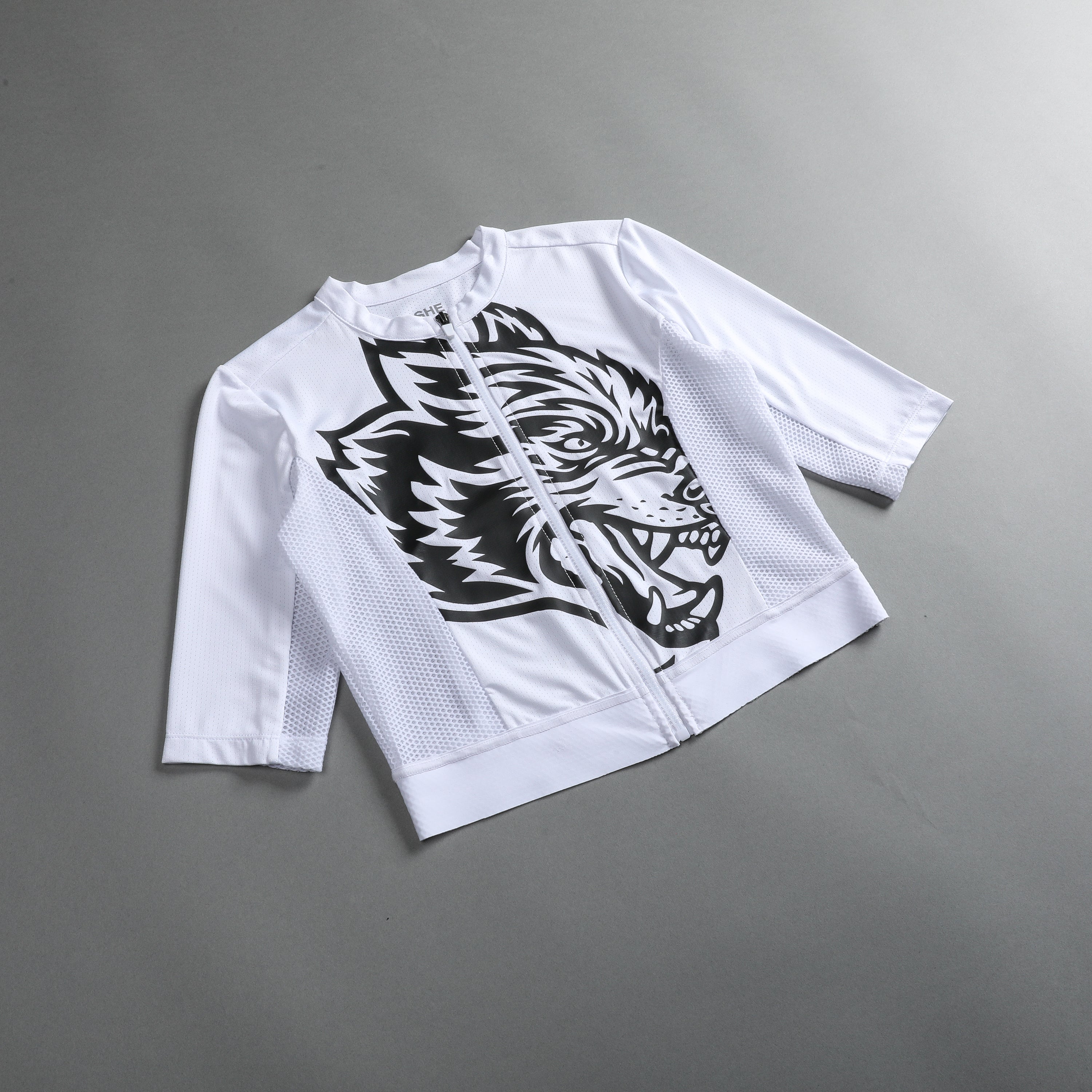 Big Wolf She Cycling Jersey in White — imagem 8