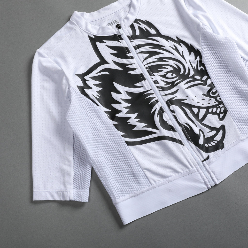 Big Wolf She Cycling Jersey in White — imagem 10