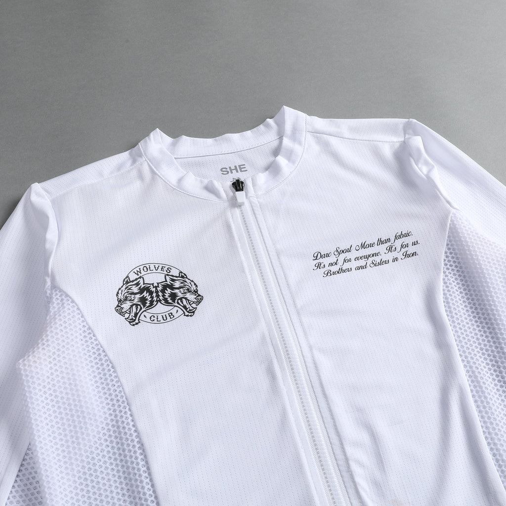 She Loyalty Armor Cycling Jersey in White - imagem 7