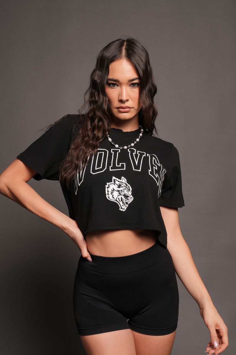 Loyalty Frvr Premium Cropped Tee In Black - imagem 1