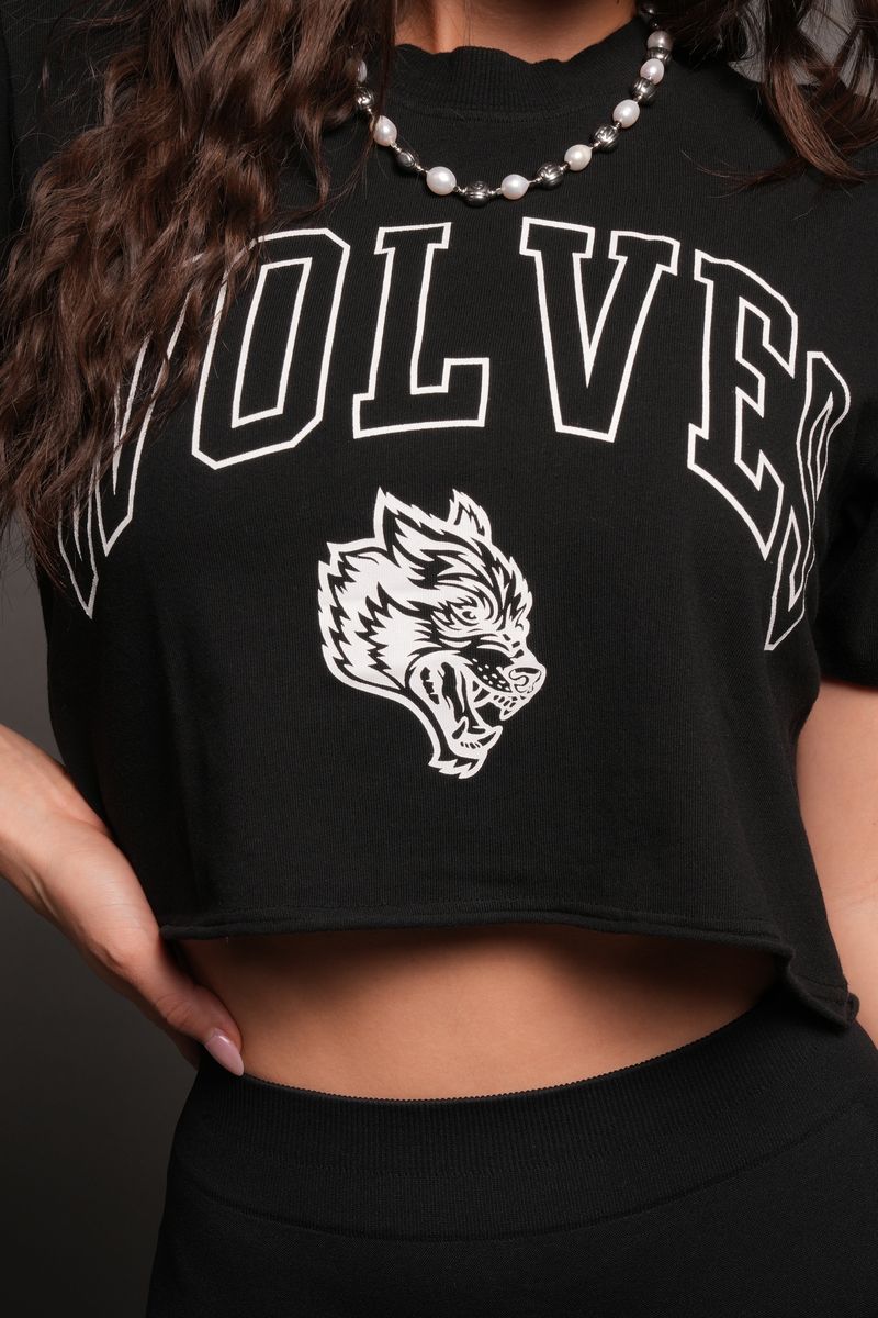 Loyalty Frvr Premium Cropped Tee In Black - imagem 5