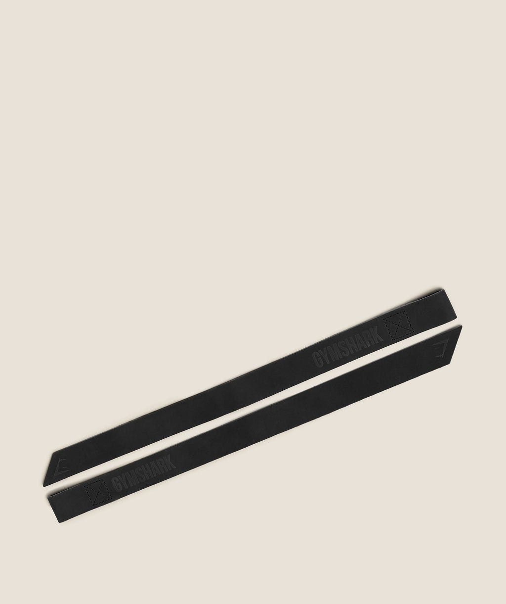 Leather Lifting Straps - Black — imagem 1