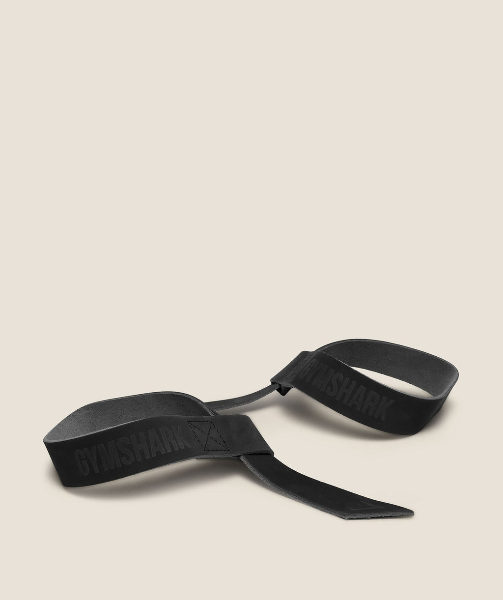 Leather Lifting Straps - Black — imagem 3