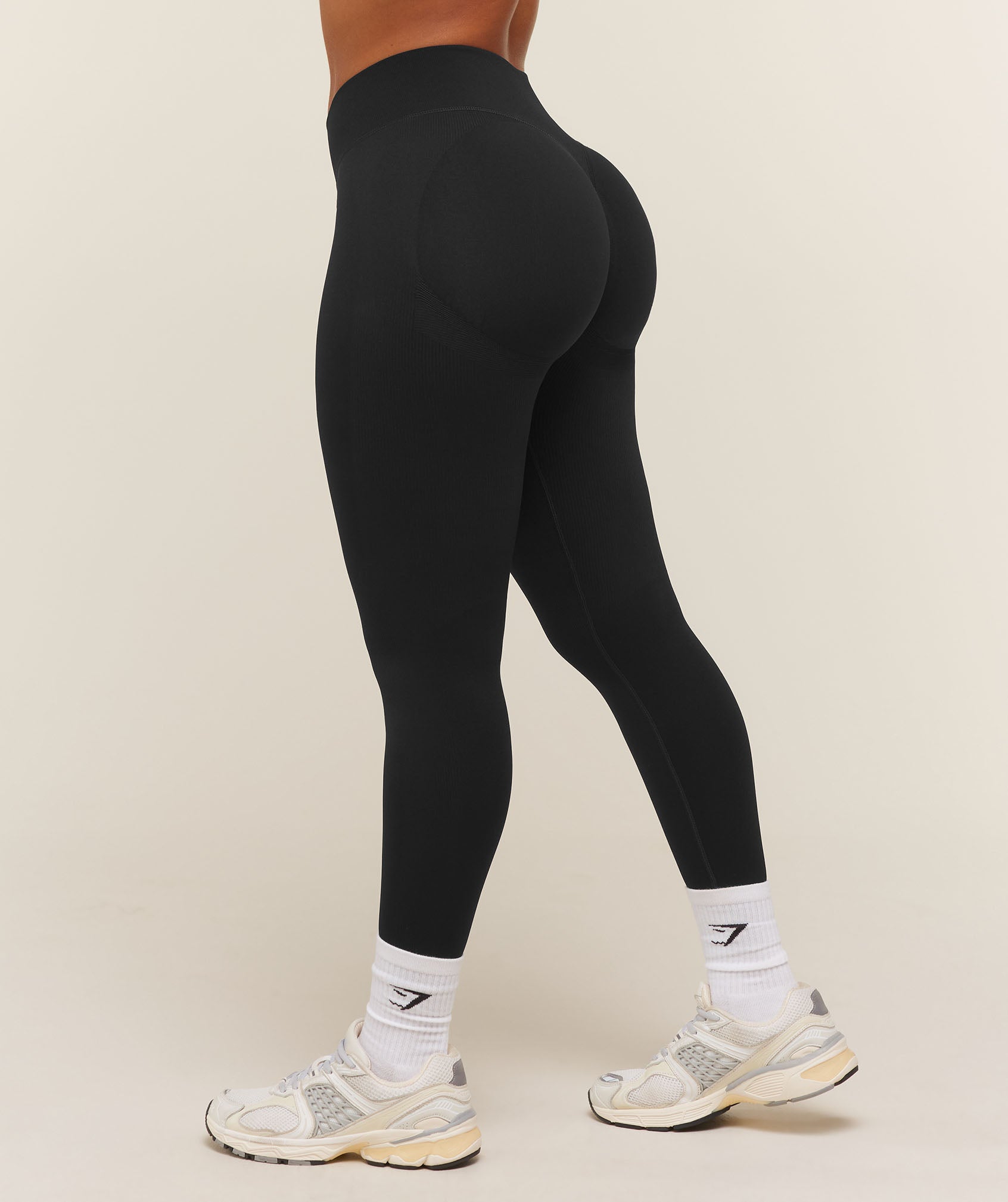 Lift Seamless 2.0 Mid-Rise Leggings - Black — imagem 5