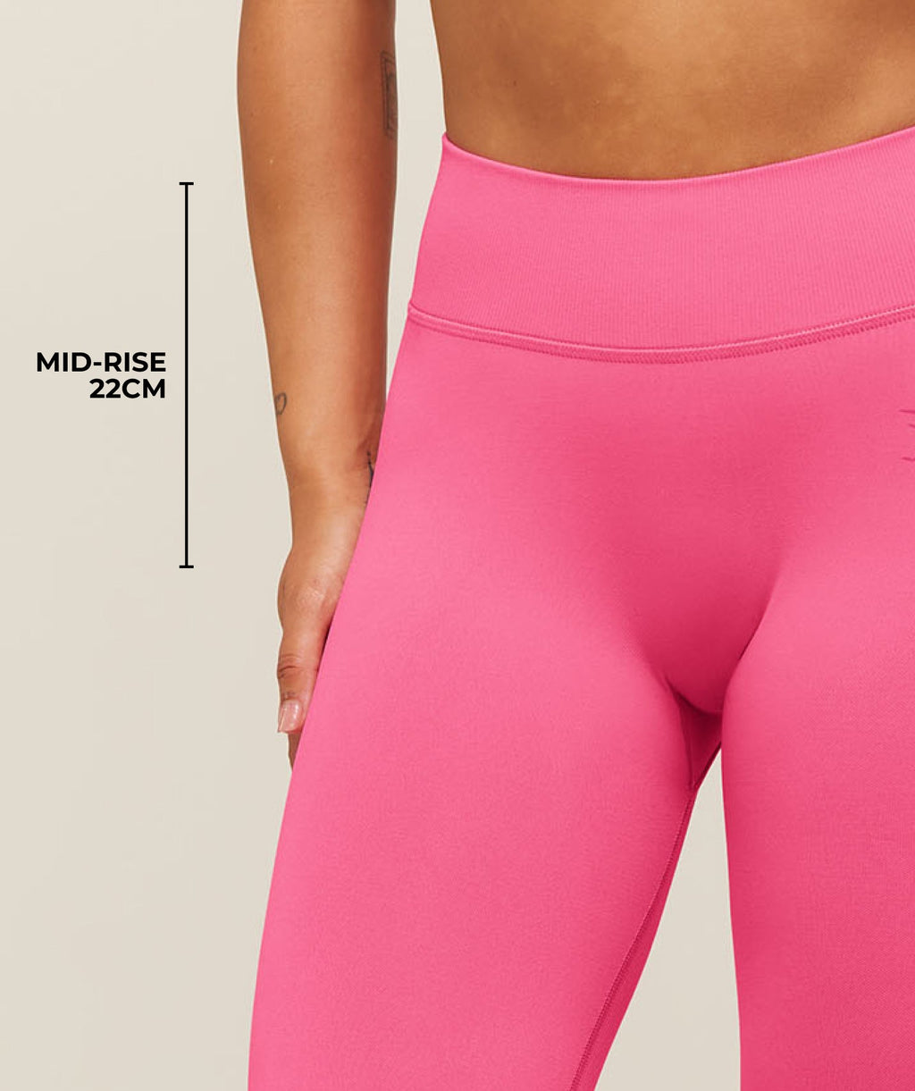 Lift Seamless 2.0 Mid-Rise Leggings - Physical Pink — imagem 4