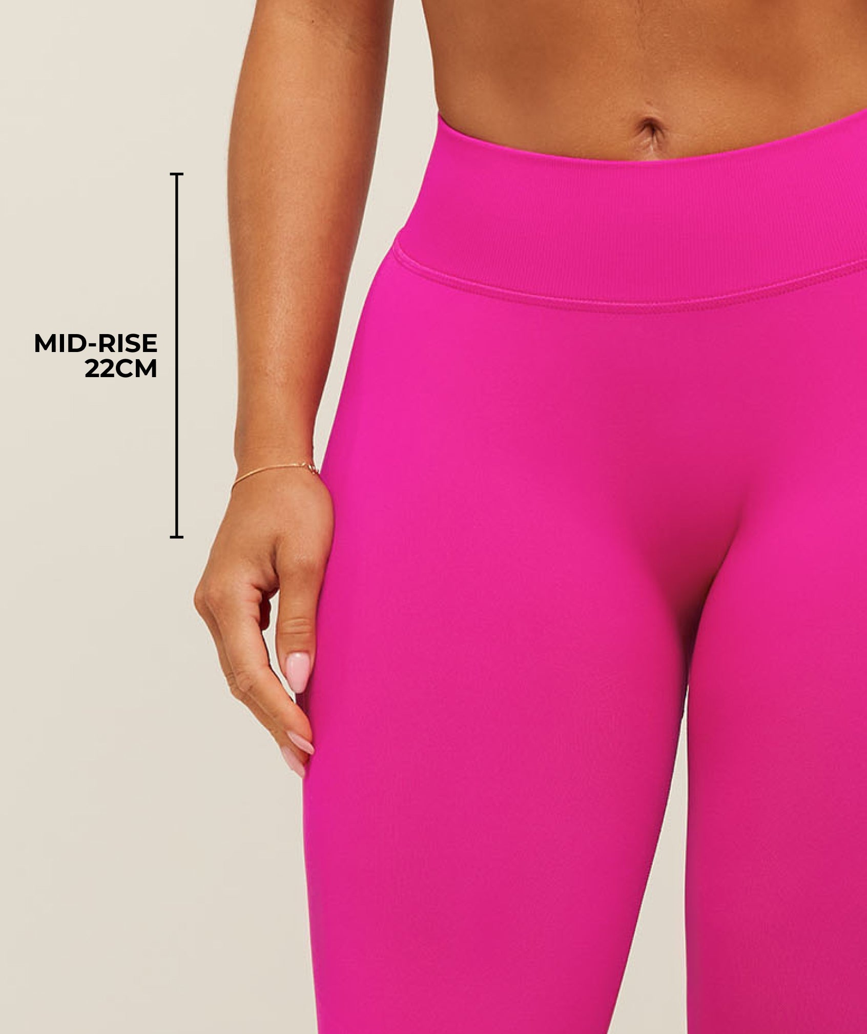 Lift Seamless 2.0 Mid-Rise Leggings - Super-Set Pink — imagem 4