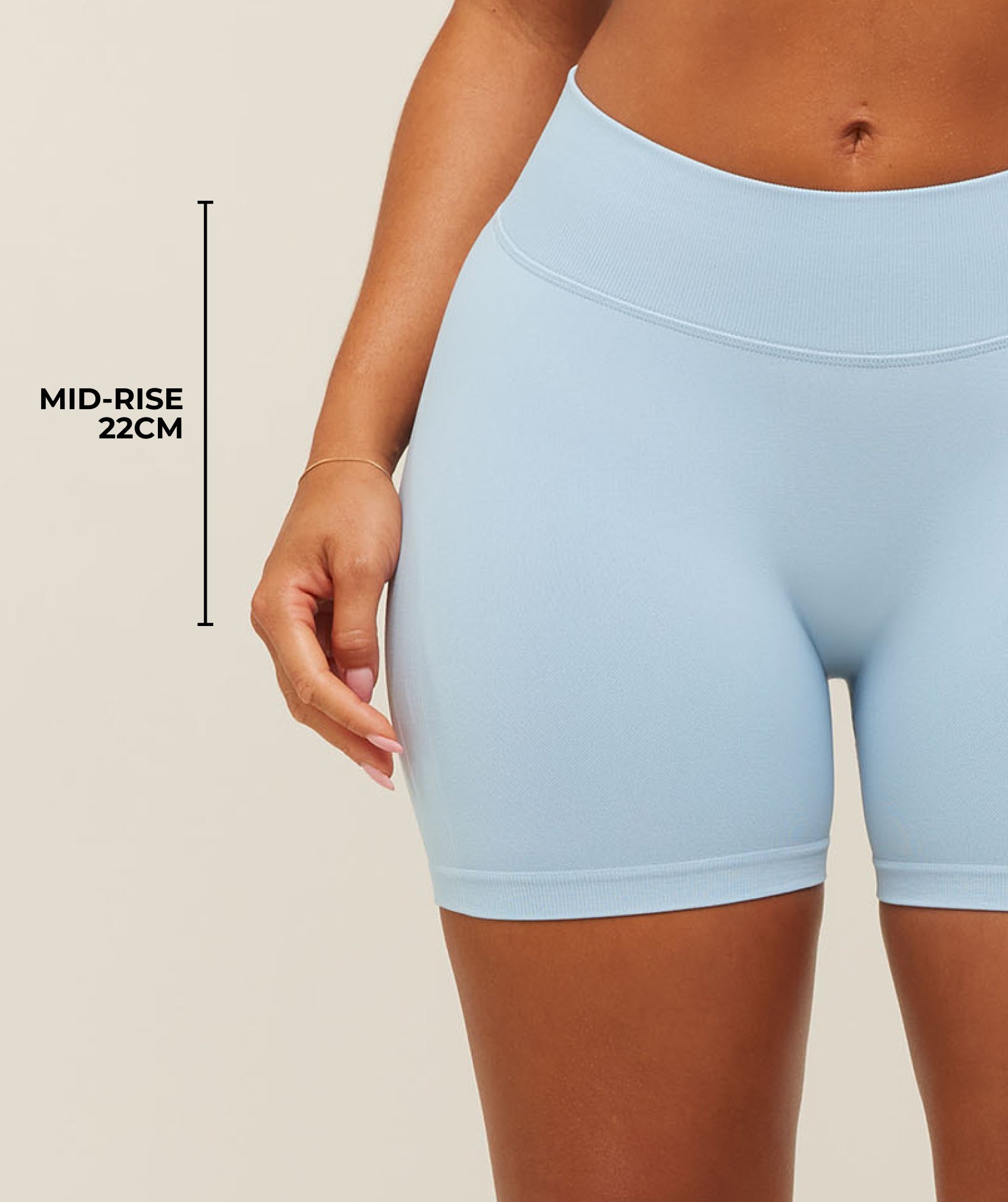Lift Seamless 2.0 Mid-Rise Shorts - Chilled Blue — imagem 4