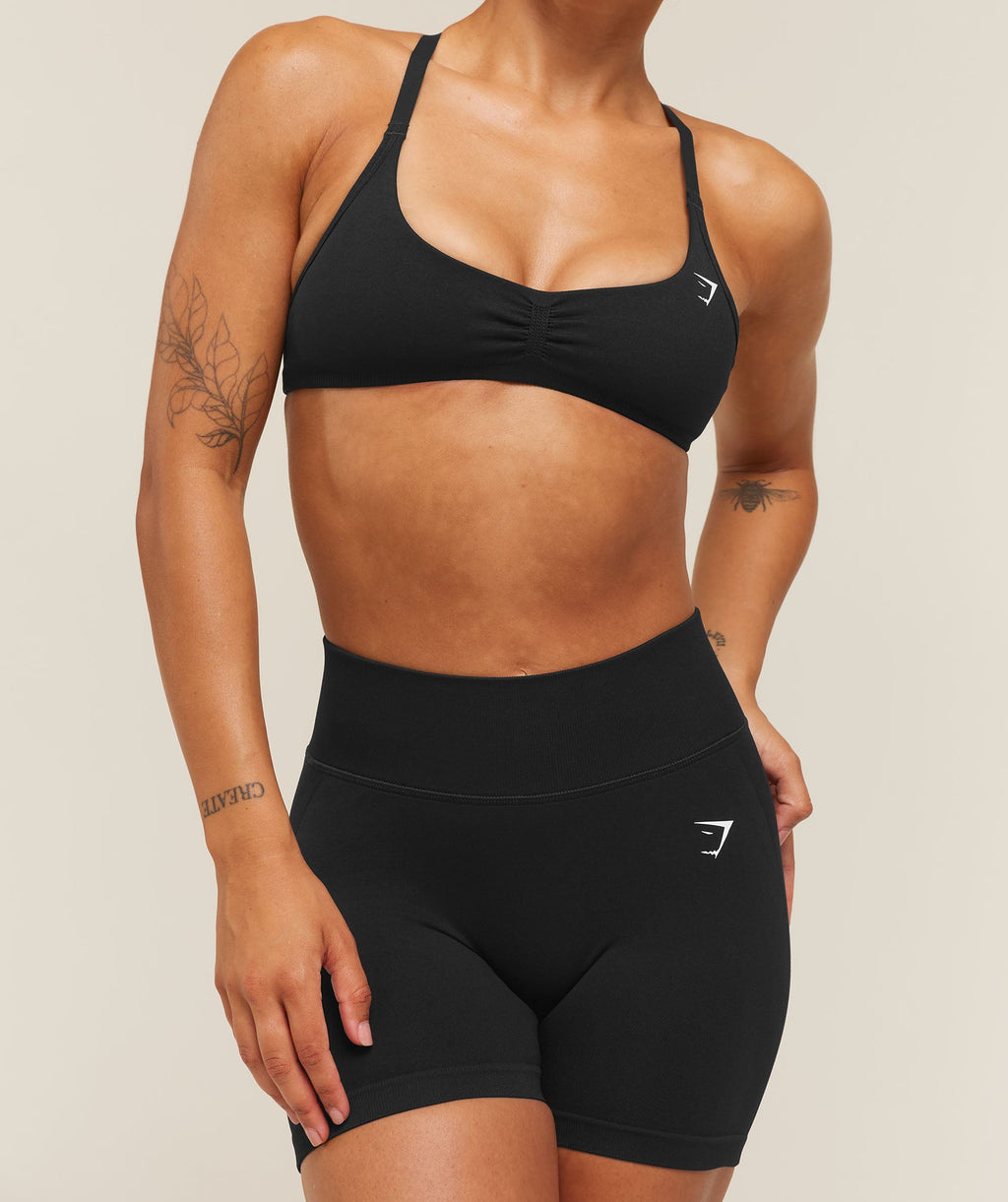 Lift Seamless 2.0 Mid-Rise Shorts - Black — imagem 7