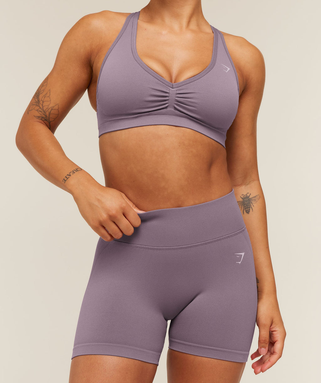 Lift Seamless 2.0 Mid-Rise Shorts - Dusk Purple — imagem 6