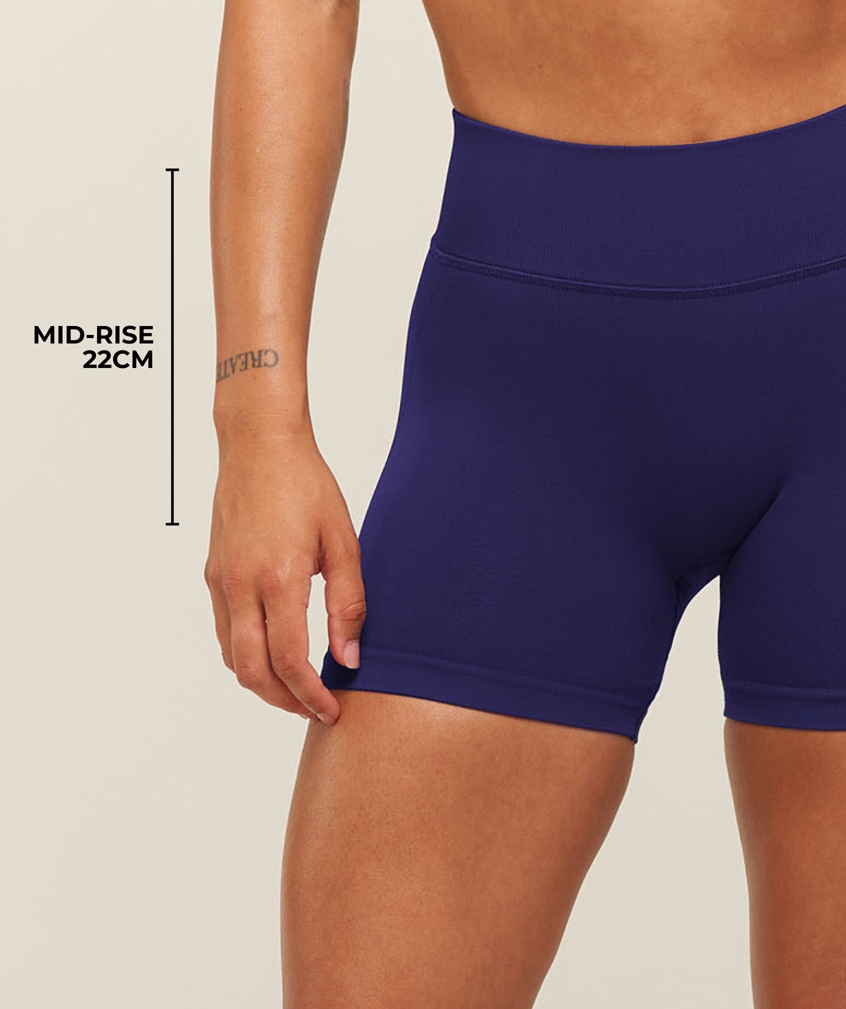 Lift Seamless 2.0 Mid-Rise Shorts - Indigo Purple — imagem 4