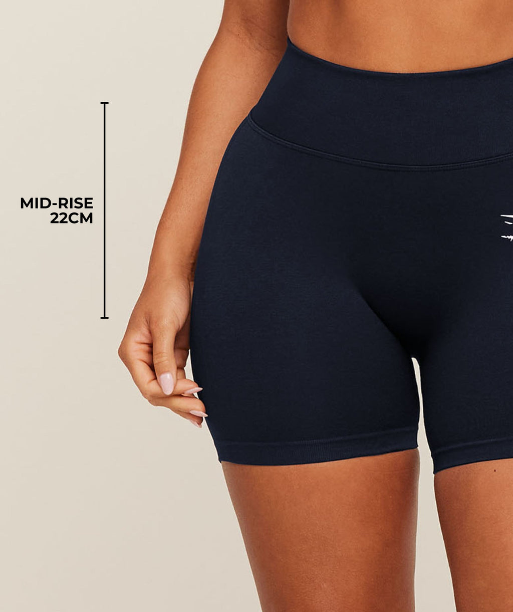 Lift Seamless 2.0 Mid-Rise Shorts - Black — imagem 4