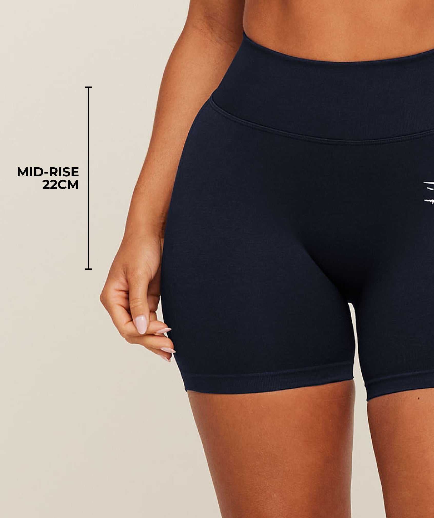 Lift Seamless 2.0 Mid-Rise Shorts - Black — imagem 4