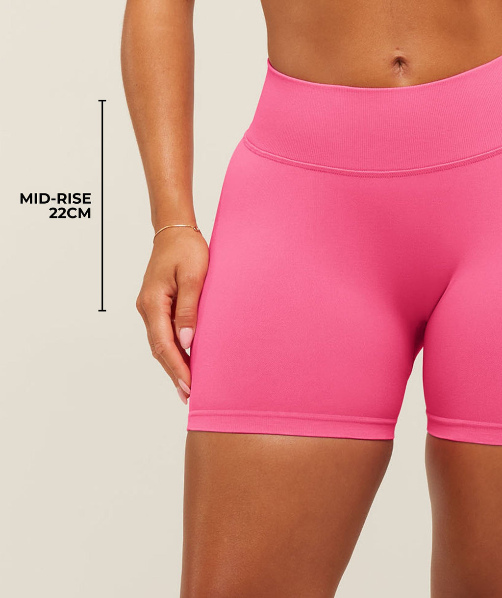 Lift Seamless 2.0 Mid-Rise Shorts - Physical Pink — imagem 4