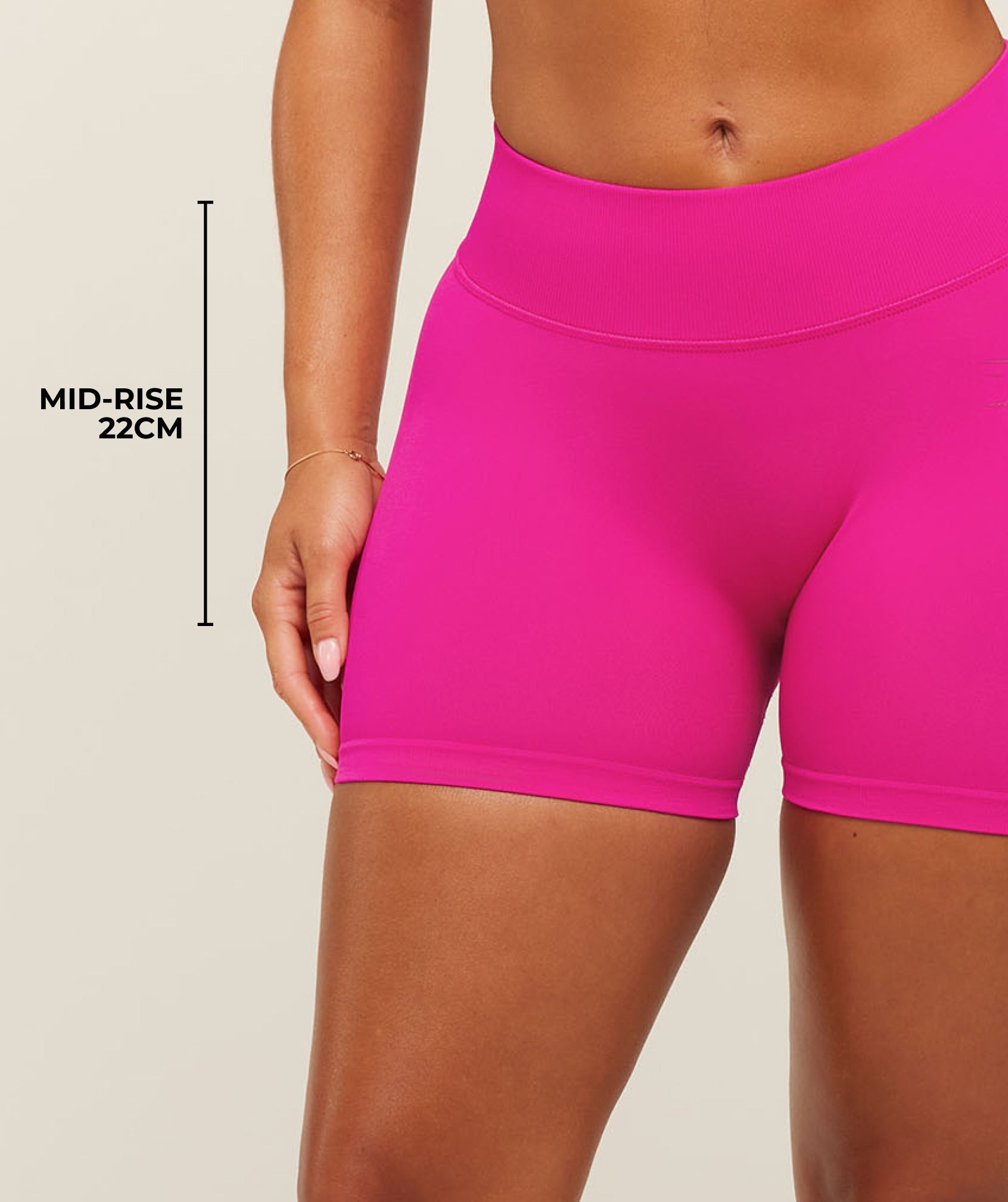 Lift Seamless 2.0 Mid-Rise Shorts - Super-Set Pink — imagem 4