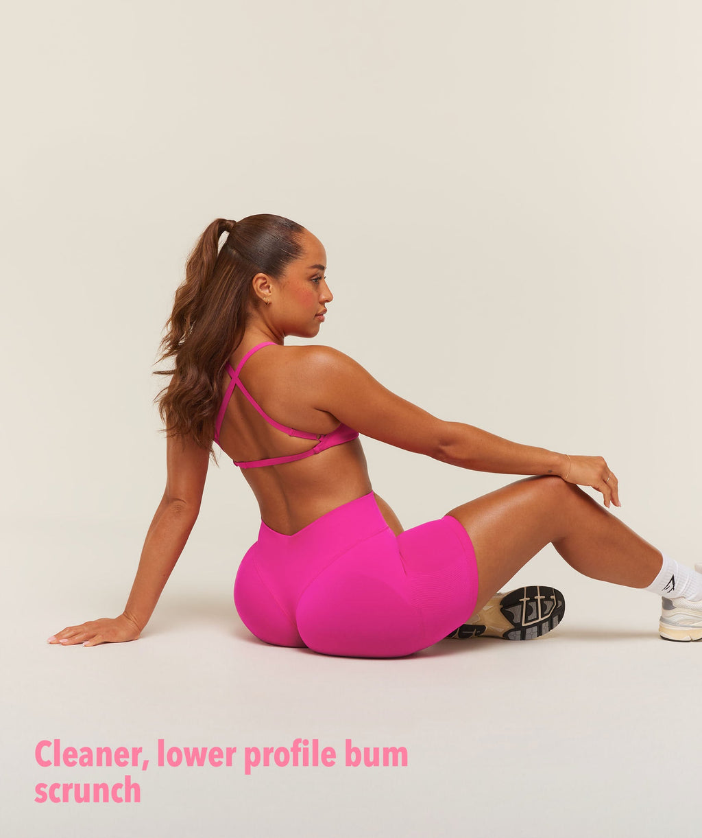Lift Seamless 2.0 Mid-Rise Shorts - Super-Set Pink — imagem 3
