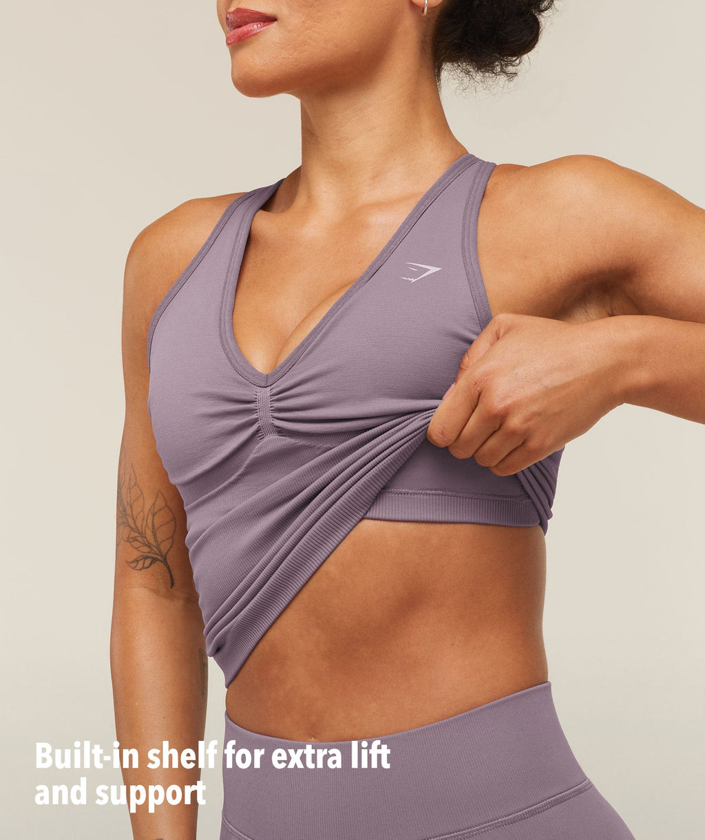Lift Seamless Tank with Shelf - Dusk Purple — imagem 3