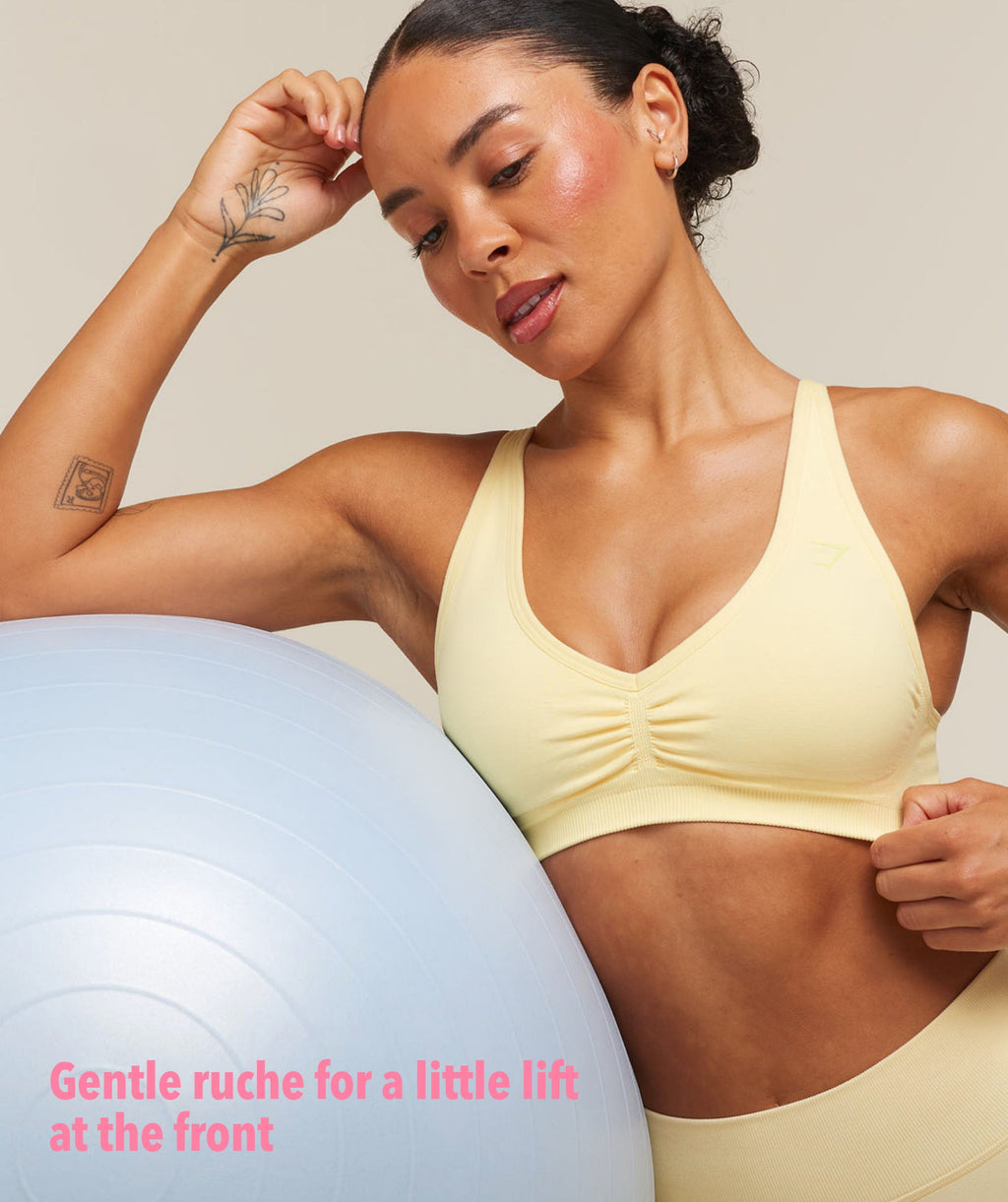 Lift Seamless Sports Bra - Butter Yellow — imagem 3