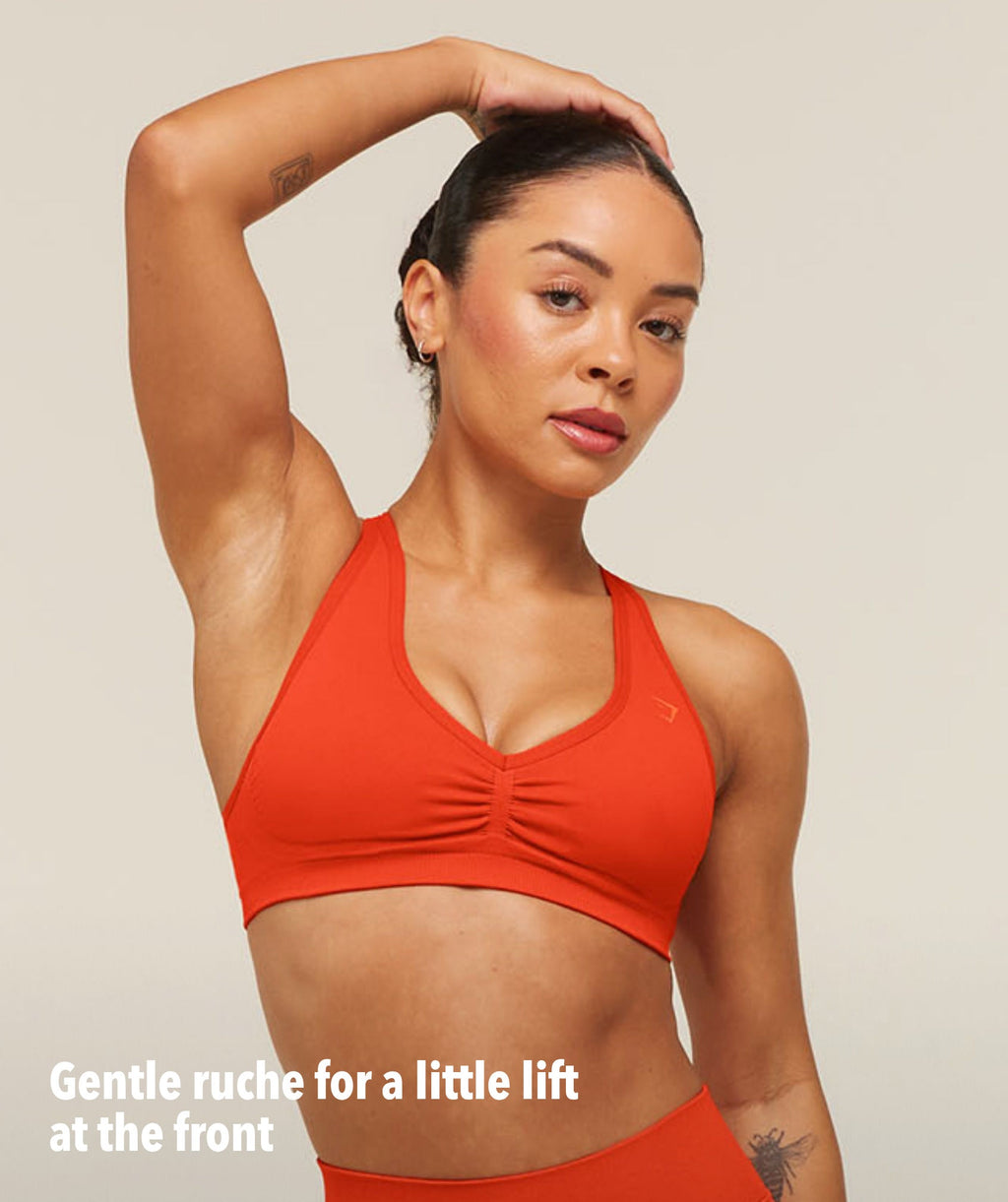 Lift Seamless Sports Bra - Bold Orange — imagem 3