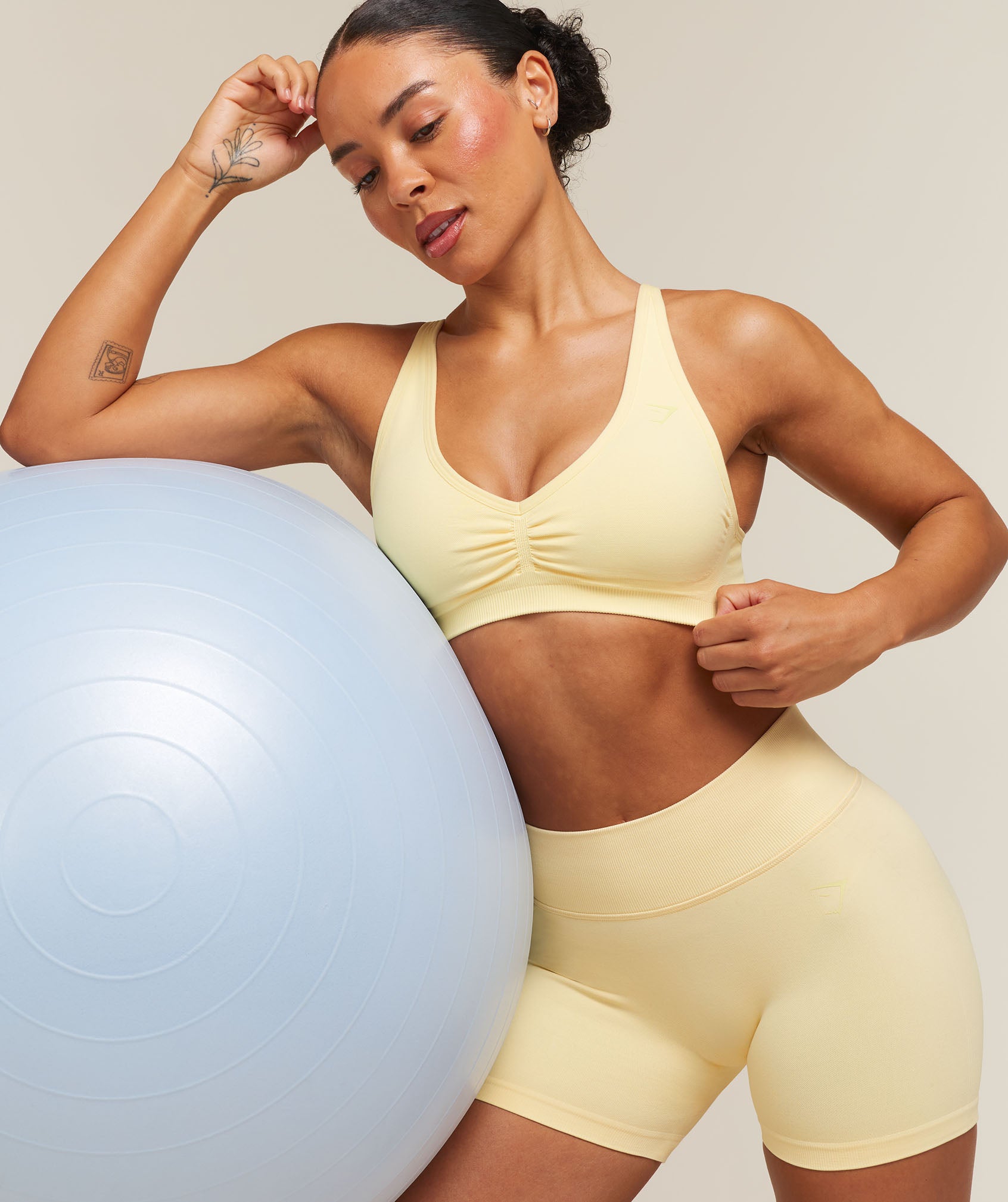Lift Seamless Sports Bra - Butter Yellow — imagem 6