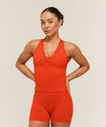 Lift Seamless Tank with Shelf - Bold Orange — imagem 1