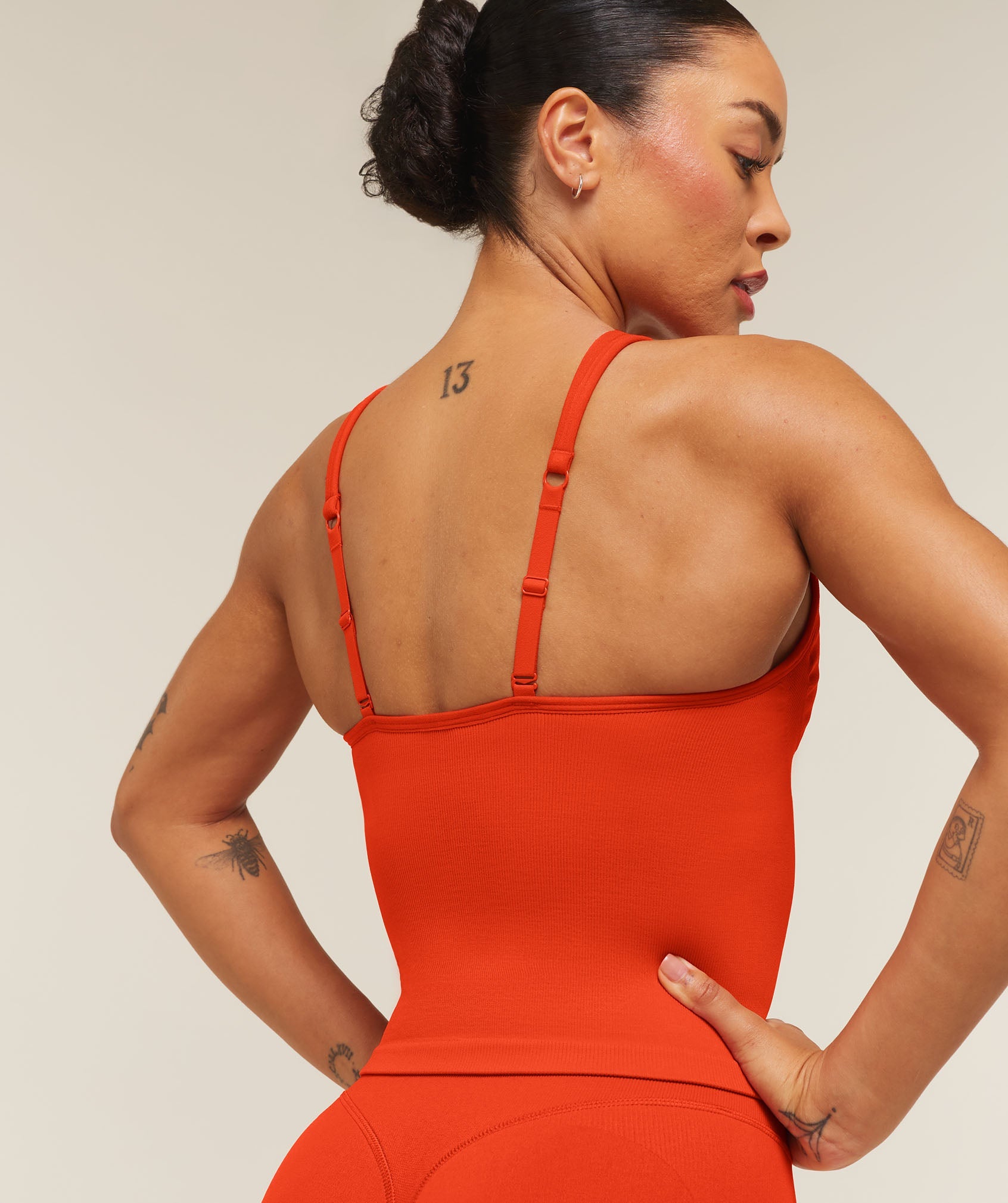 Lift Seamless Tank with Shelf - Bold Orange — imagem 6