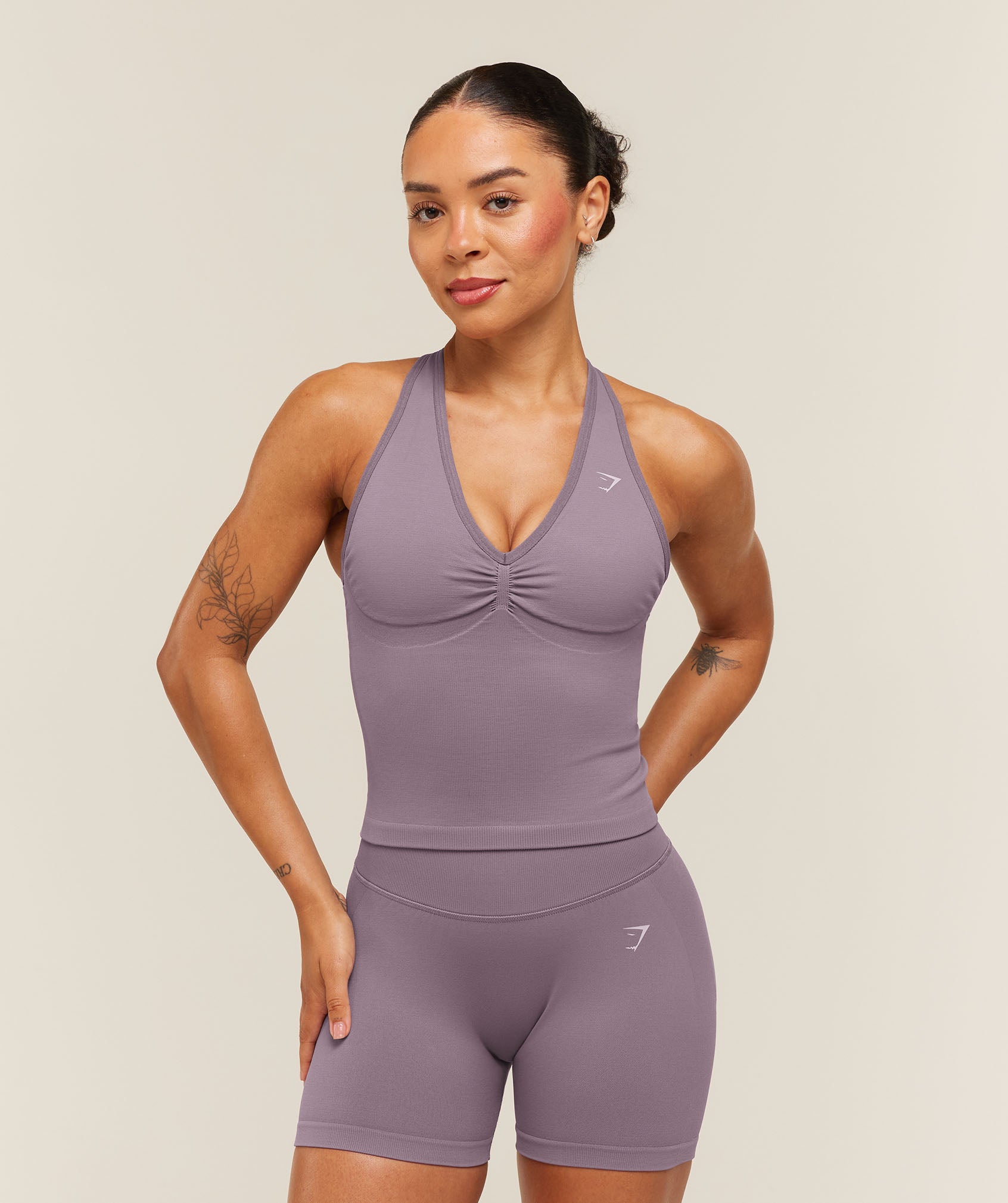 Lift Seamless Tank with Shelf - Dusk Purple — imagem 1