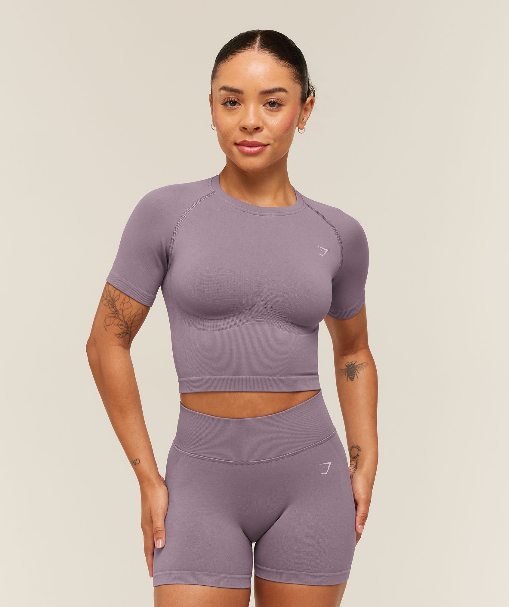 Lift Seamless Short Sleeve Top - Dusk Purple — imagem 1