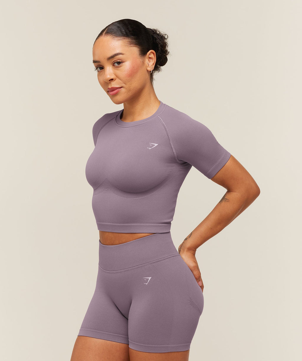 Lift Seamless Short Sleeve Top - Dusk Purple — imagem 2