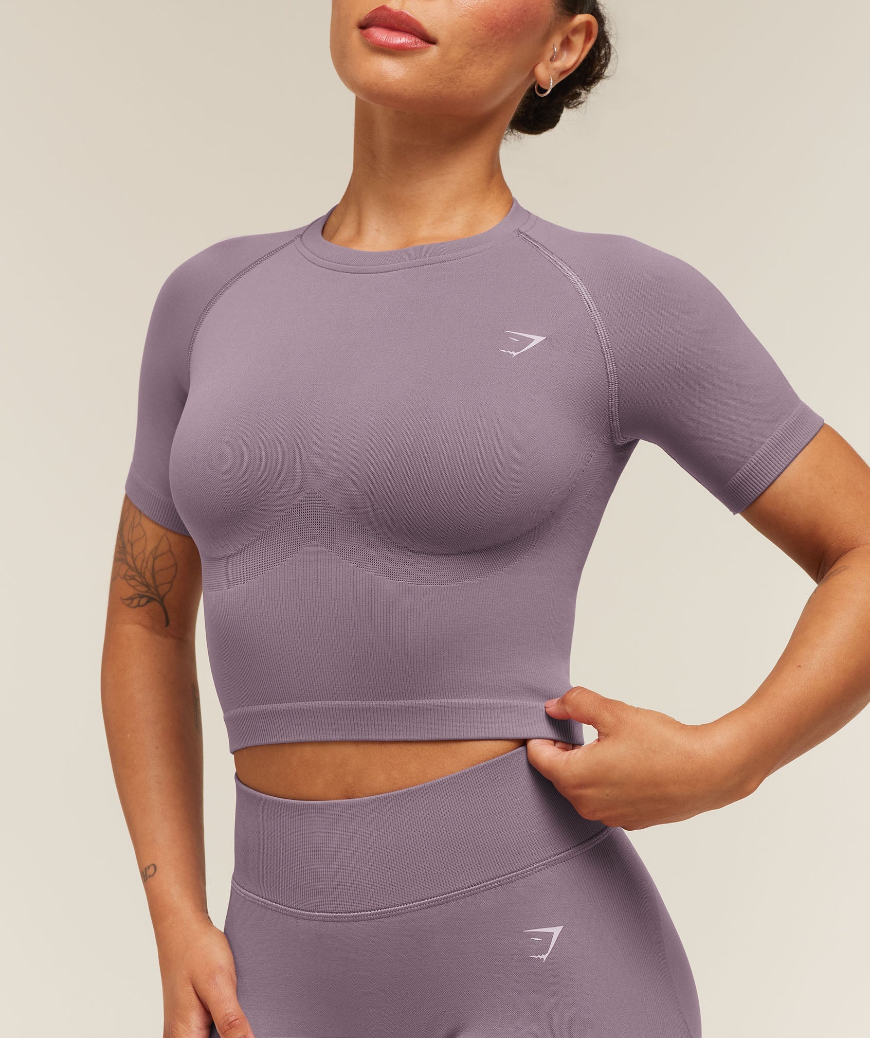 Lift Seamless Short Sleeve Top - Dusk Purple — imagem 5