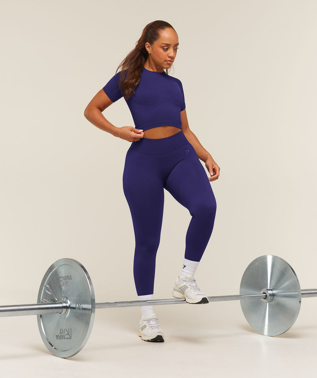 Lift Seamless Short Sleeve Top - Indigo Purple — imagem 6