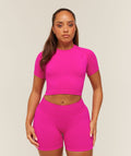 Lift Seamless Short Sleeve Top - Super-Set Pink — imagem 1