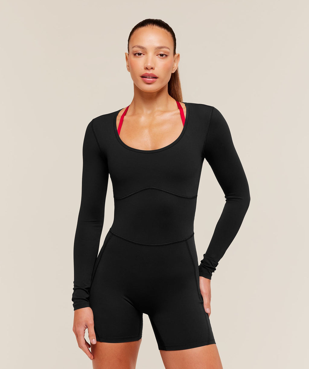 Lifting Dipped Waistband All-In-One - Black — imagem 2