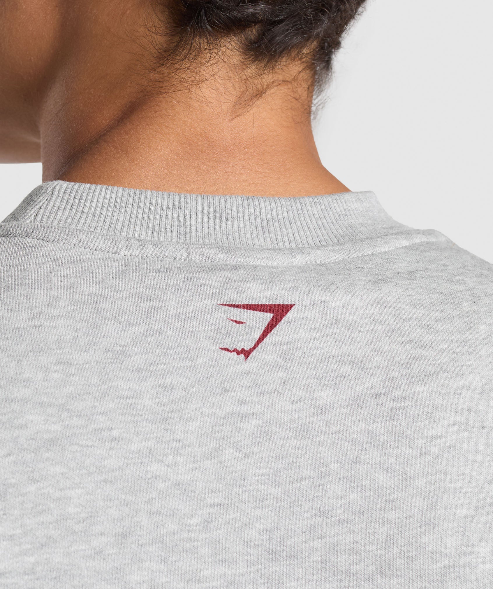 Lifting Essentials Graphic Brushed Oversized Sweatshirt - Light Grey Core Marl — imagem 6