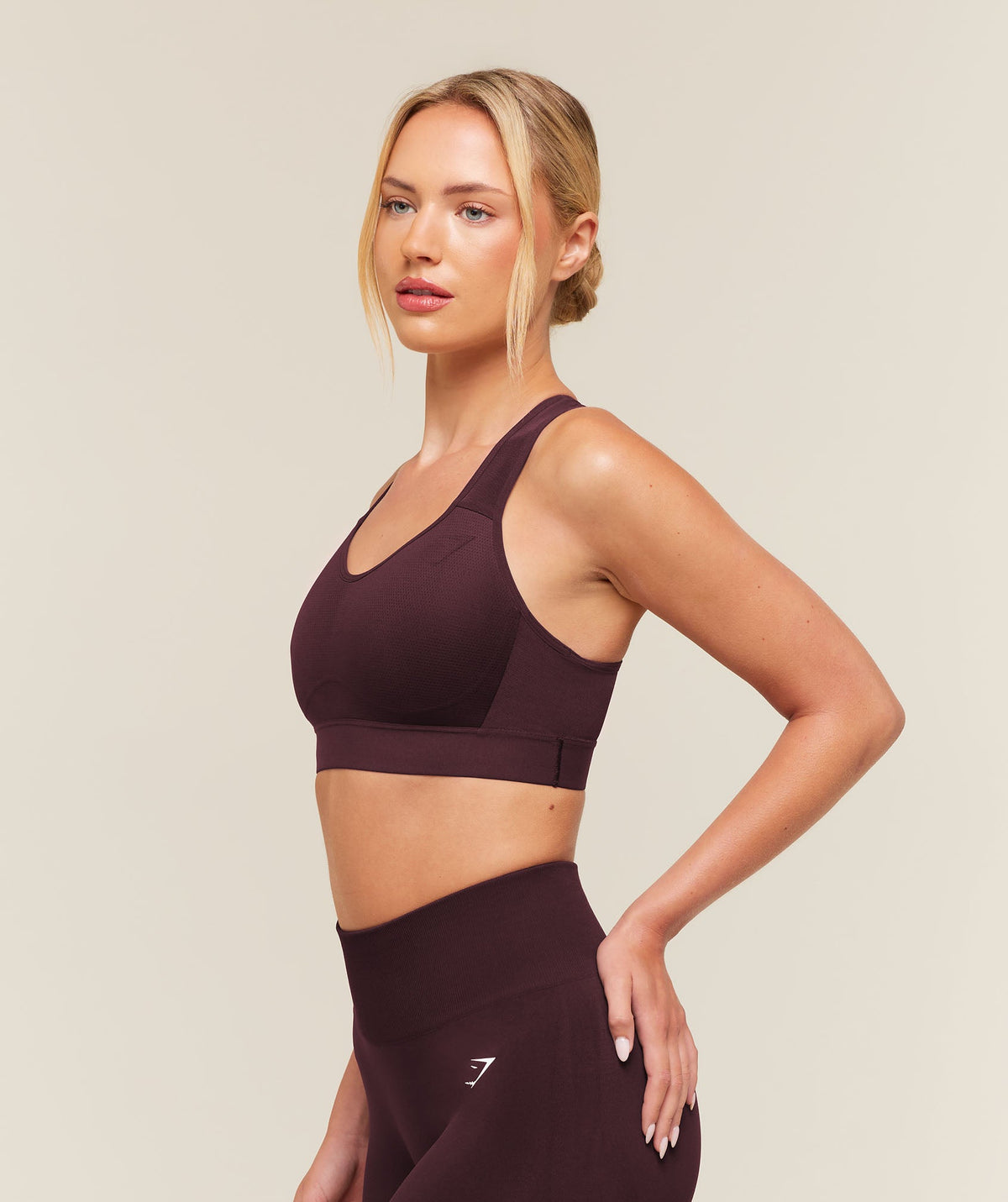 Lightweight High Support Sports Bra - Cherry Purple — imagem 3