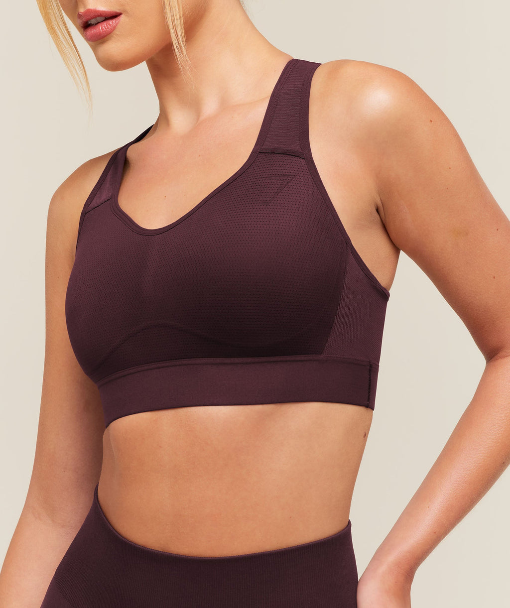 Lightweight High Support Sports Bra - Cherry Purple — imagem 6