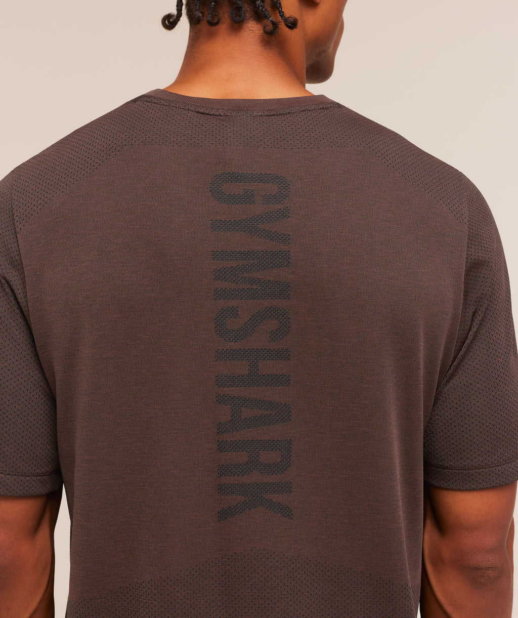 Lightweight Seamless T-Shirt - Espresso Brown/Marl — imagem 6