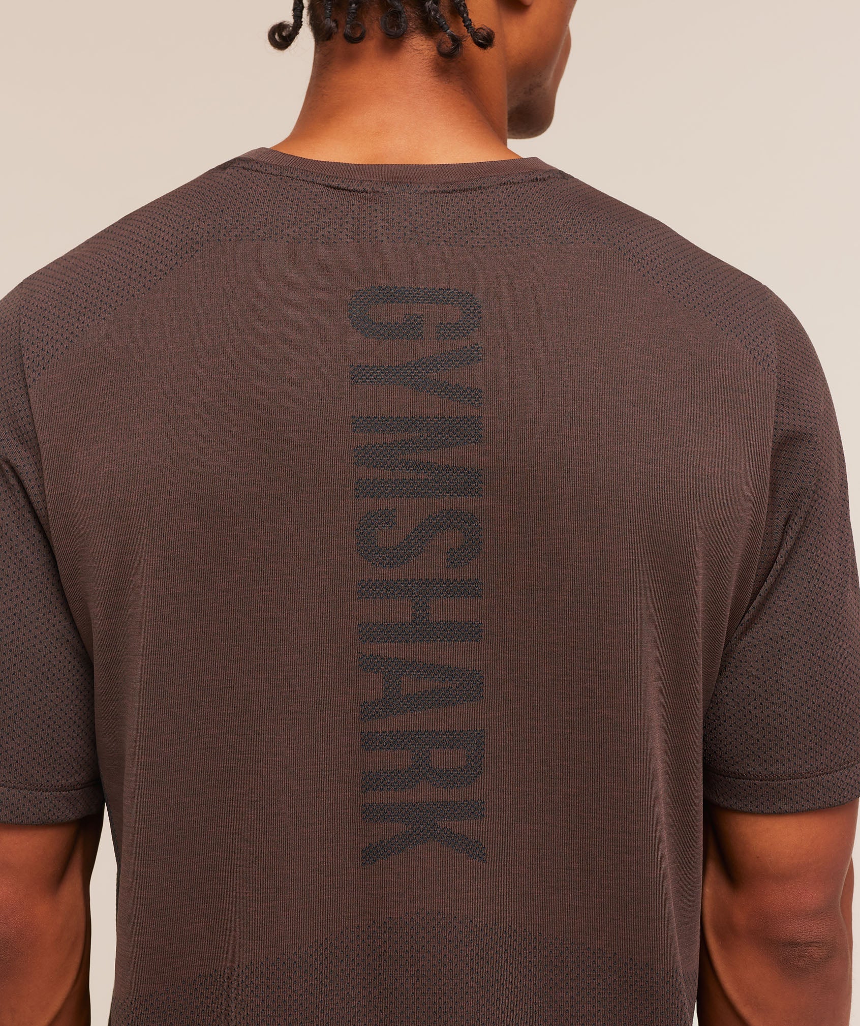 Lightweight Seamless T-Shirt - Espresso Brown/Marl — imagem 6