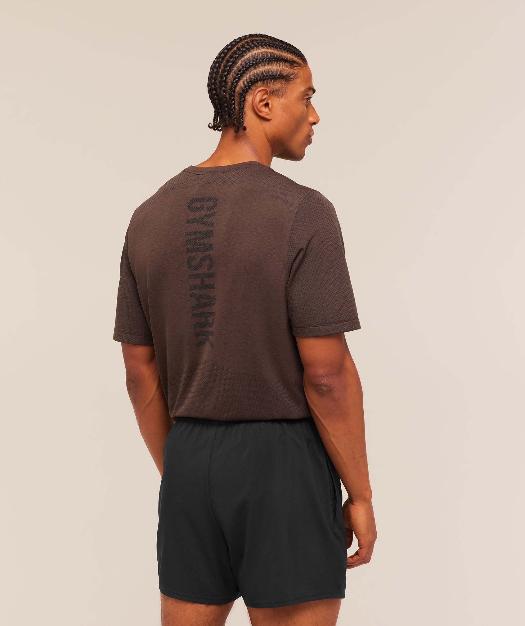 Lightweight Seamless T-Shirt - Espresso Brown/Marl — imagem 2