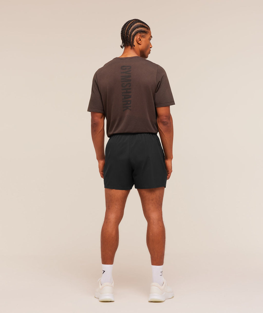 Lightweight Seamless T-Shirt - Espresso Brown/Marl — imagem 4